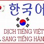 Gg Dịch Tiếng Hàn Thành Tiếng Việt