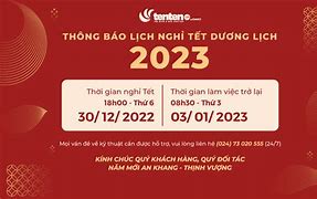 Lịch Nghỉ Tết 2023 Dương